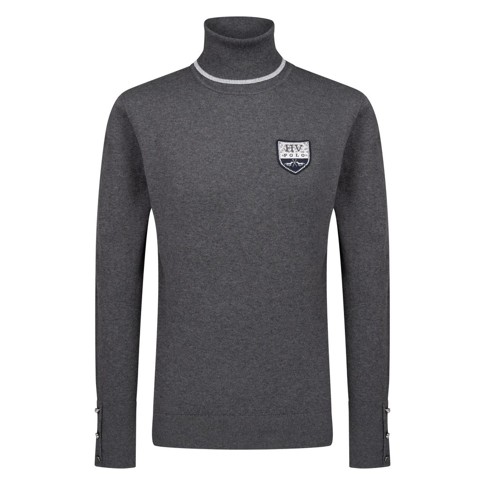 HV POLO | Rollkragenpullover Mirre Grau L