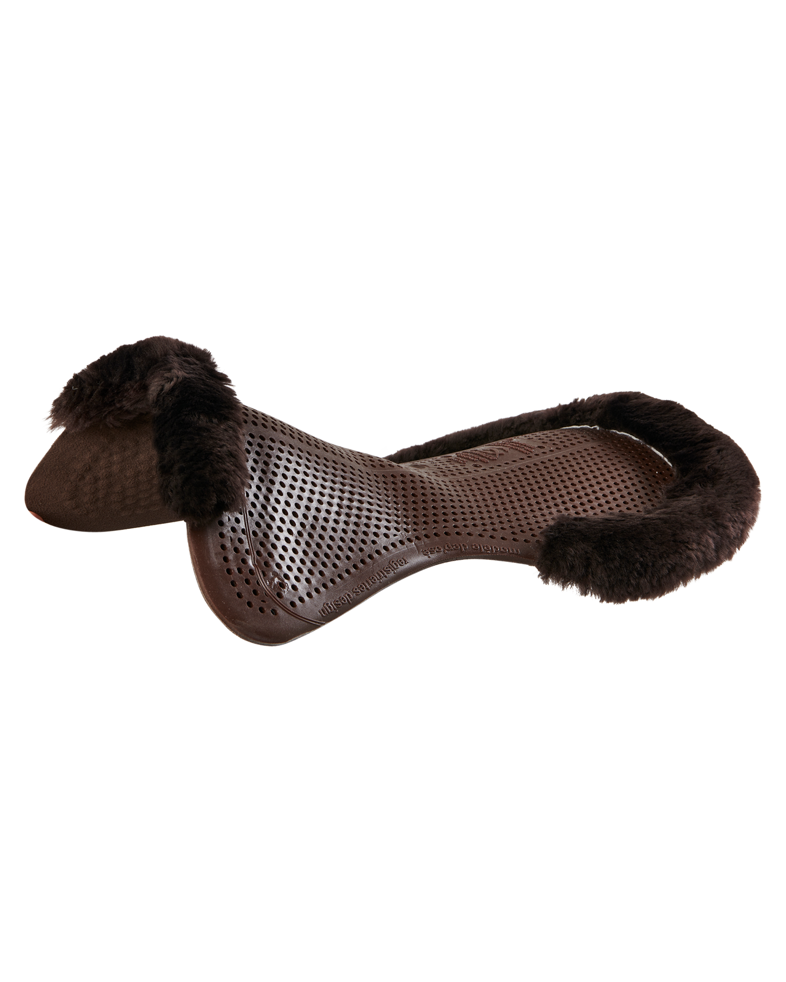 Acavallo | Classic Gel Pad Dri-Lex  mit Schaffell Braun | Gel Braun | L