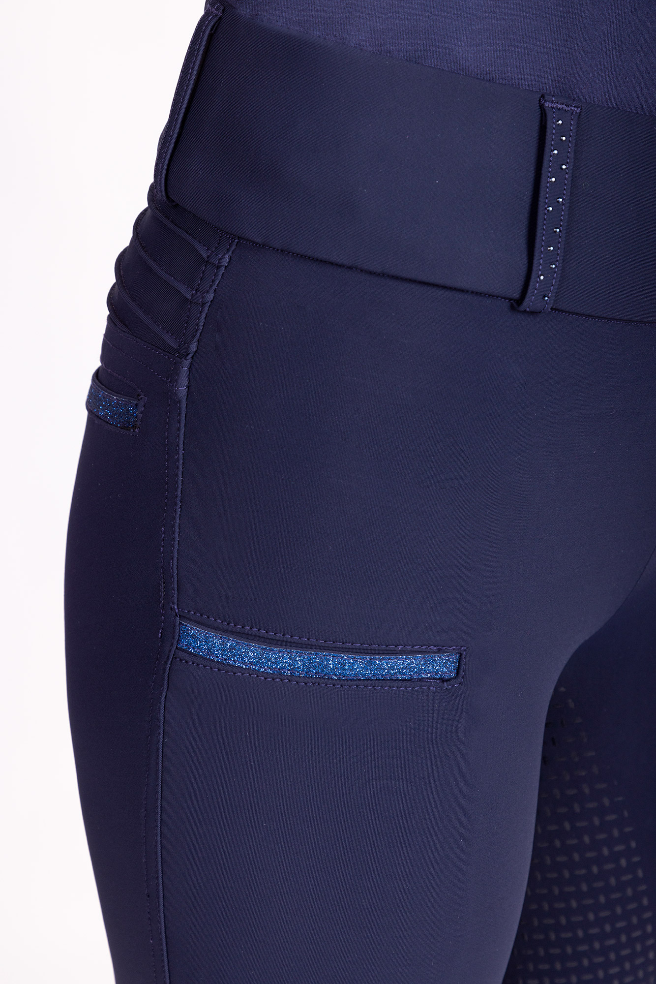 Imperial Riding | Reitleggins Shiny Sparks Full Grip Navy | 38