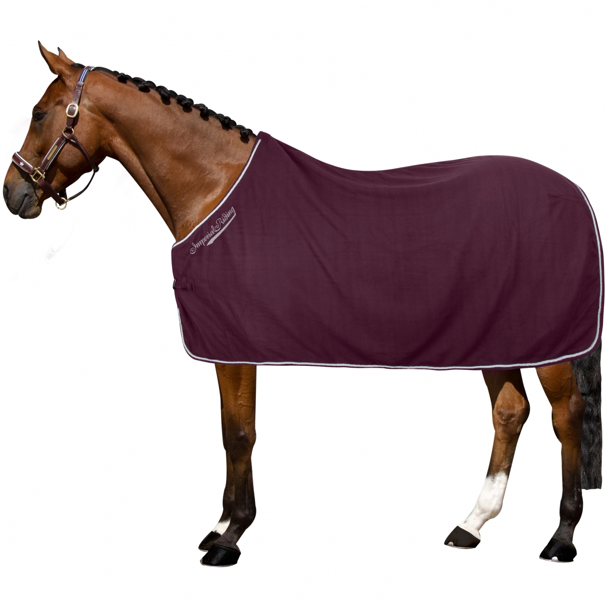 Imperial Riding | Fleece Decke IRH Classic Bordeaux-Lila | 195