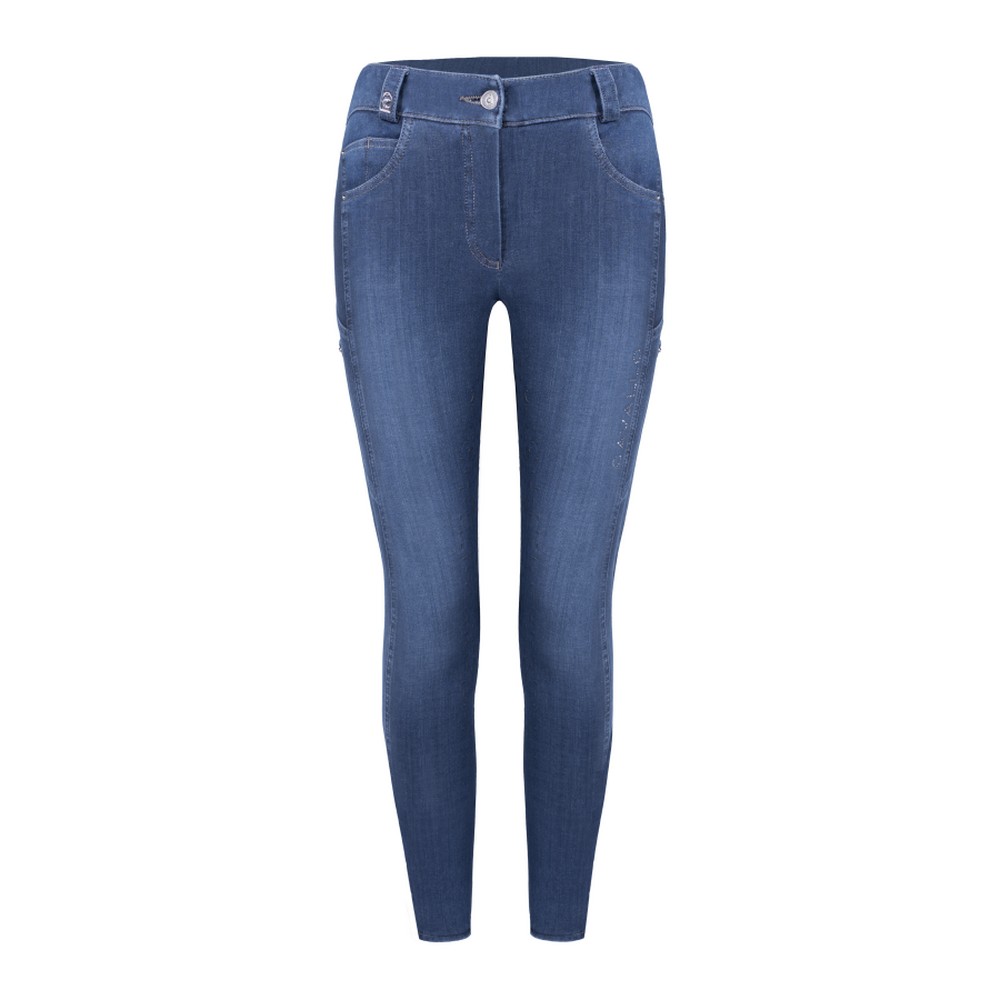 Cavallo | Reithose Cherry Grip Blue Washed 36