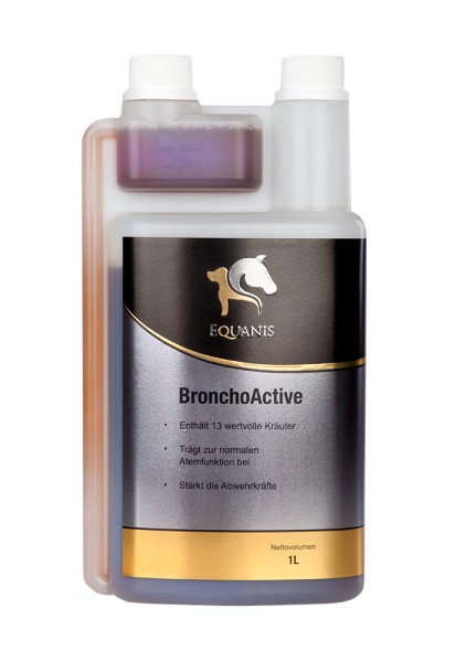 Equanis | Broncho Active | 1 Liter flüssig | Stärkt Immunsystem & lindert Husten